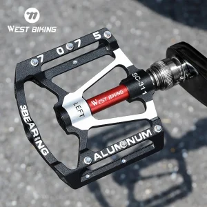 WEST BIKING MTB Bike 3 Bearing Pedals Ultralight CNC Aluminum Alloy